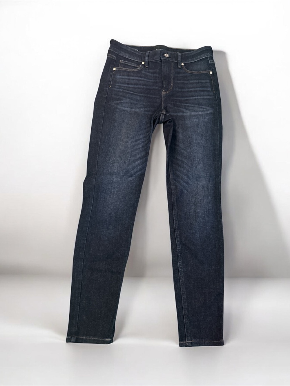 White House Black Market  High- Rise Skinny  Ankle Sculpt Jeans in Dark Indigo